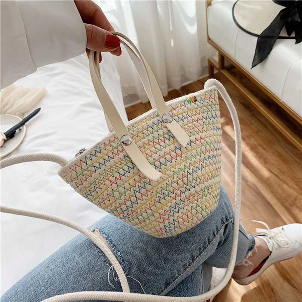 

2020 fashion small tote bag summer weave cloud bags for women lady crossbody shoulder handbags lady beach cross body bags
