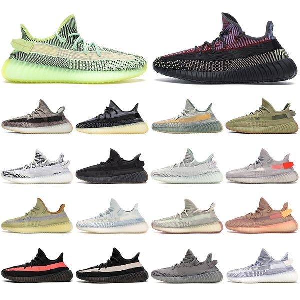 

kanye west linen cinder tail light men women running shoes earth desert sage zyon yecheil non-reflective sports sneakers mens trainer