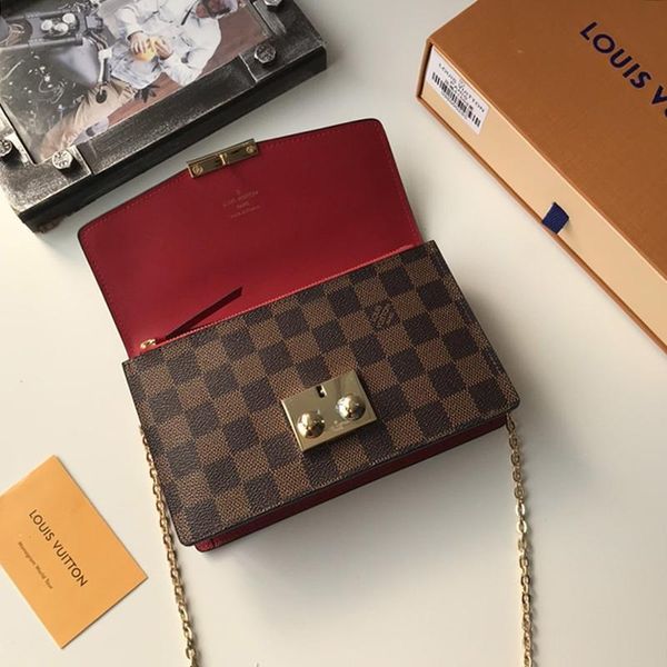 

2020 womens fashion bags chain plaid small flap luxury designer lady party retro bags women shoulder bags crossbody bag messenger bag sale