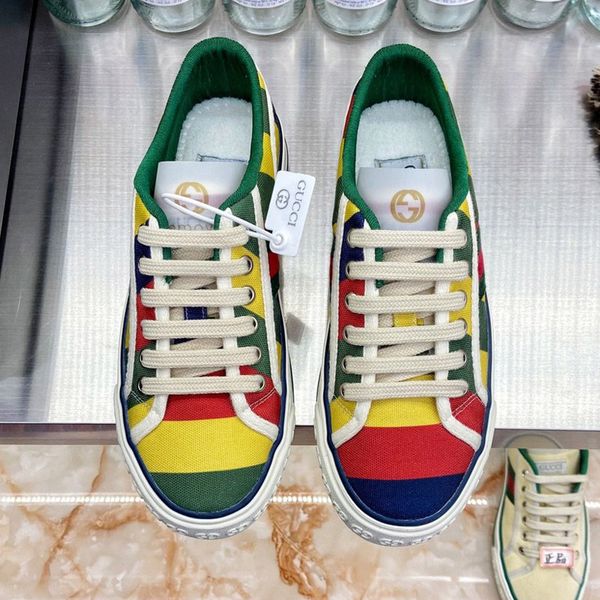 

mens gg tennis 1977 sneaker designer shoes luxury men and women casual shoes new arrive fashion womens sneakers with box package d06, Black