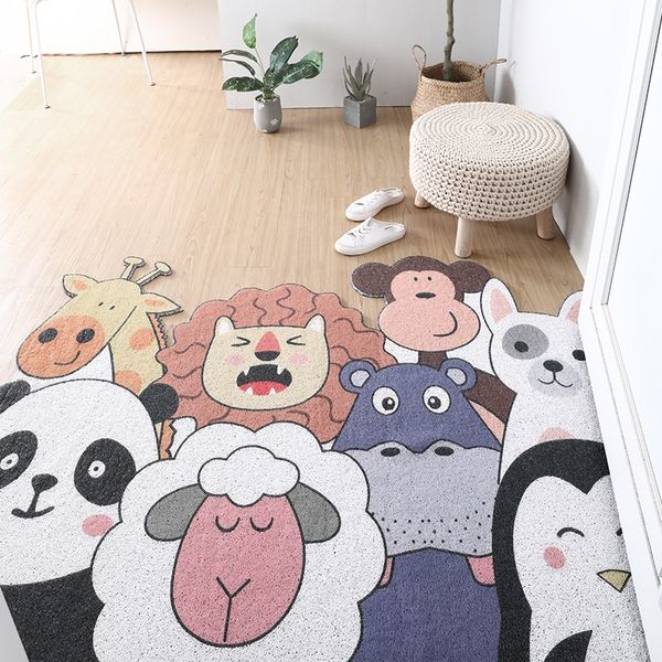 

entrance cartoon silk ring household door cartoon silk ring entrance floor household hall mat cropped door floor mat