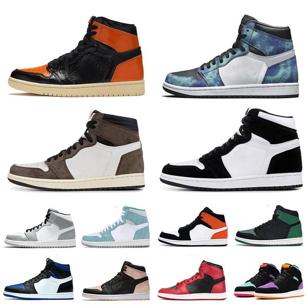 

2020 jumpman travis scott 1 1s shattered backboard men women basketball shoes tie dye unc to chicago obsidian mens trainers sports sneakers
