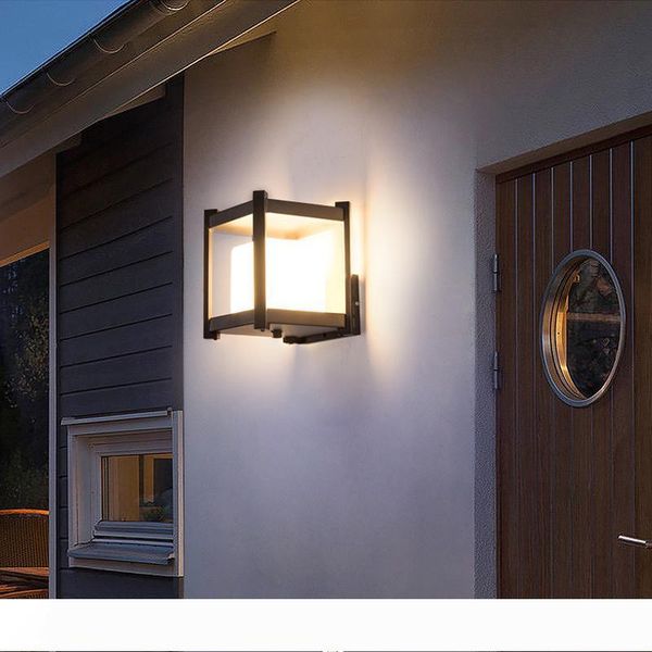 

1 pack 1 pc solar outdoor wall lamp waterproof aisle corridor modern minimalist creative villa garden balcony wall lamp 10023