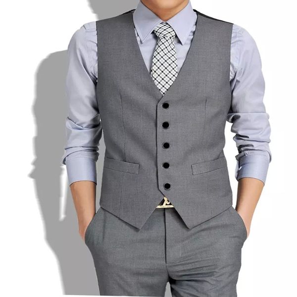 

latest design 2021 grey vest pant men groom tuxedos for wedding suits formal man blazer costume homme terno masculino, White;black