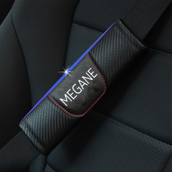 

for megane 2pcs fashion carbon fiber leather car seat belt cover car seat belt shoulder pad accessories