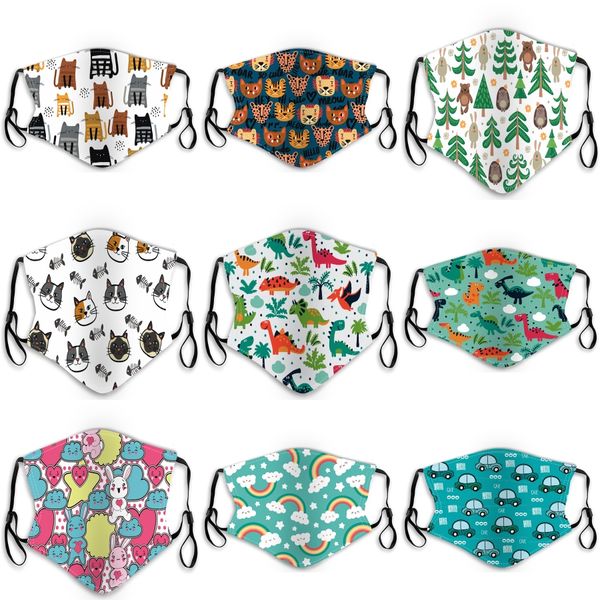 

2020 hot funny face mask многоразовый мультфильм печати дизайнер пылезащитные маски ultraviolet-proof моющийся бег верхом велосипед защитные