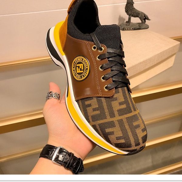 

074 men's designer casual sports shoes, fashion brand outdoor casual shoes, original box packaging fast delivery, Black