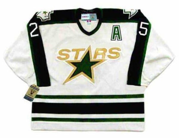 

joe nieuwendyk dallas stars 1990's ccm vintage turn back hockey jersey all stitched quality any name any number any size goalie cut, Black;red