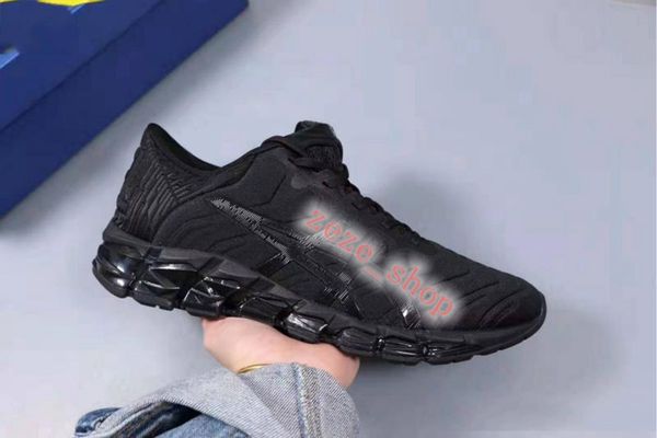 

2020 new gel-quantum 360 5 youth boys mens running shoes black lifestyle sneakers white sour yuzu trainers sheet rock, Black;red