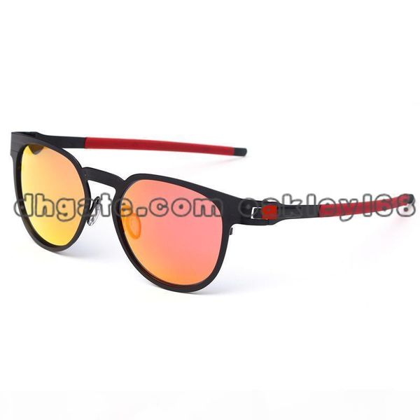 

i brand designer metal frame polarized sunglasses men and women driving sunglasses 4137 uv400 goggle with cases, White;black