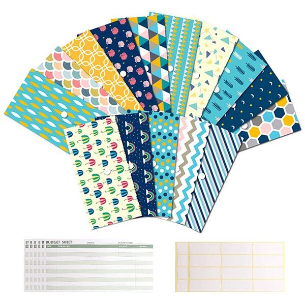 

15 pack budget envelopes waterproof money cash envelopes reusable for budgeting and cash saving