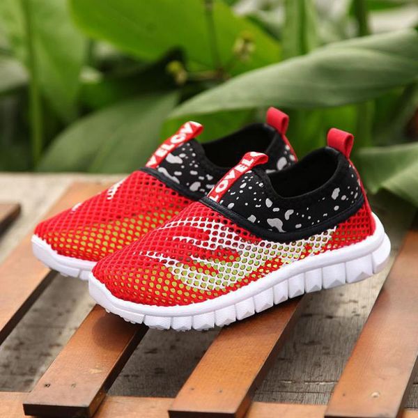 

summer new baby boys girls running shoes kids sneakers for mesh breathable children sports shoes toddler infant flat casual shoe, Black