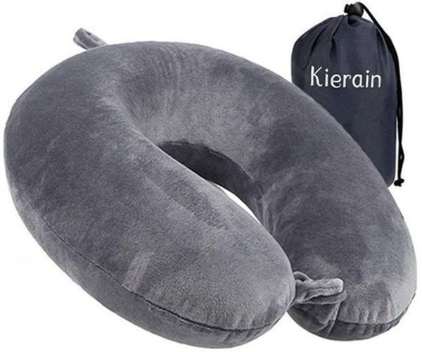 

Travel Pillow-Memory Foam Neck Pillow Support Pillow, Sleeping Cushion (Gray)