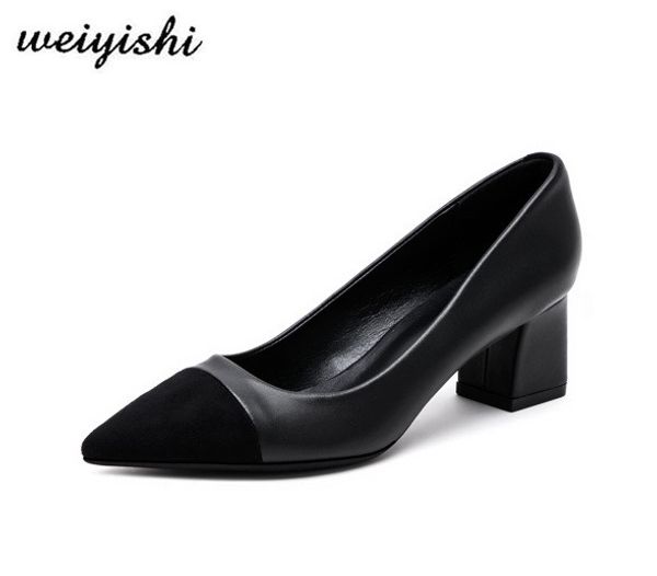 

2020 женщин новые ботинки моды. леди обувь, weiyishi марки 024, Black