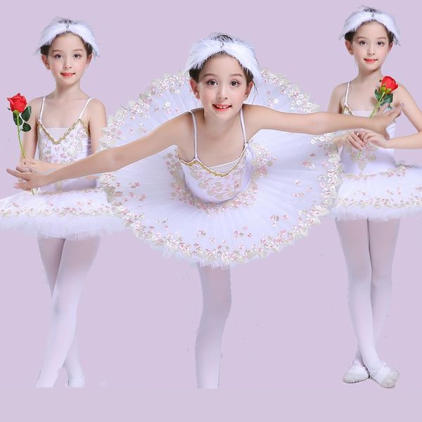 

children's little swan dance costume sling ballet skirt swan lake pettiskirt girls ballet tutu yarn skirt, Black;red