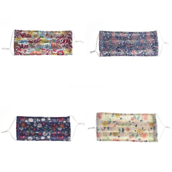 

fasionmask floral print dustproof sun-resistant masks women summer tin mout muffle soft wasable breatable mask 10colors#489#147, Black