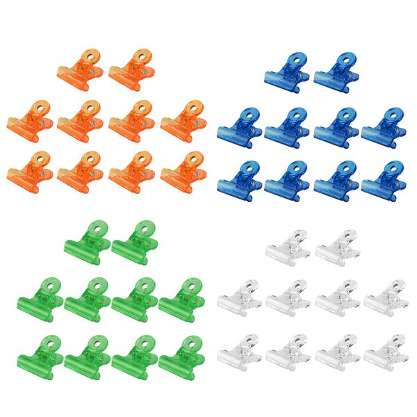 

40x reusable acrylic nail polish remover clips nail art soak off clip