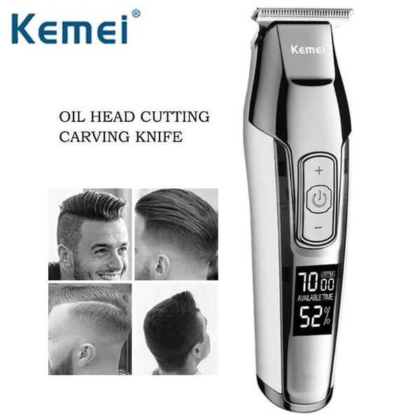 

kemei professional hair clipper hair clipper lcd monitor mens razor cordless electric trimmer usb maquina de barbear glzje xhhair