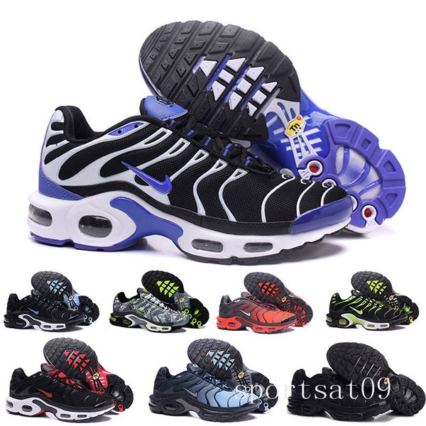 

2017 new arrive tn casual shoes for men ,good quality tn trainers lace up breathable mesh cushion sport sneakers size 40-46 mi5rs, Black