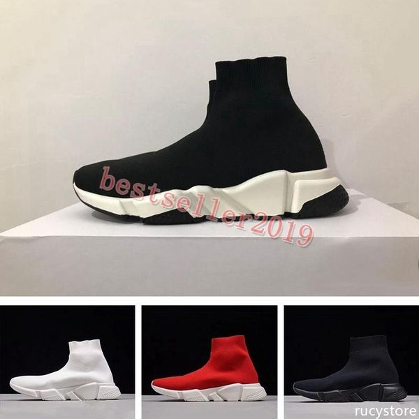 

2019 triple s sneakers speed sock running shoes fashion designer womens mens trainers casual shoe des chaussures 36-45