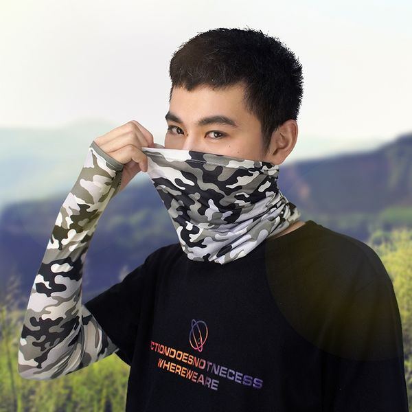 

new multi-functional magic scarf riding sunscreen outdoor variable scarf ice silk sunscreen mask male