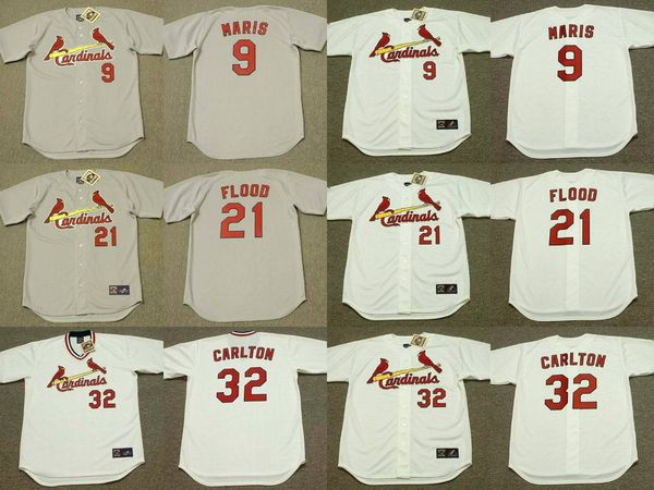

st. louis 5 albert pujols 6 stan musial 9 terry pendleton 20 lou brock 9 roger maris 21 curt flood 32 steve carlton jersey, Black