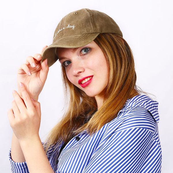 

summer washed old fabric baseball hat letter bad baseball cap denim denim hard day embroidery, Blue;gray