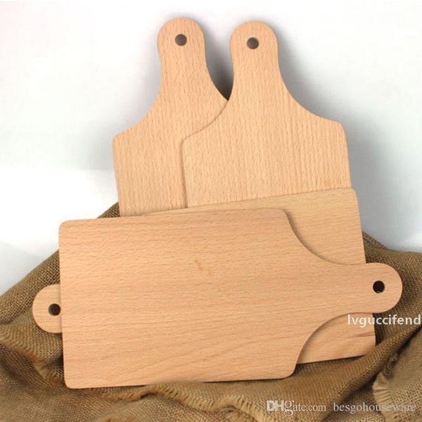 

kitchen fruit meat cutting plats food dinner wooden tray with handle eco friendly pizza bread wood dishes durable safety trays bh1584 tqq