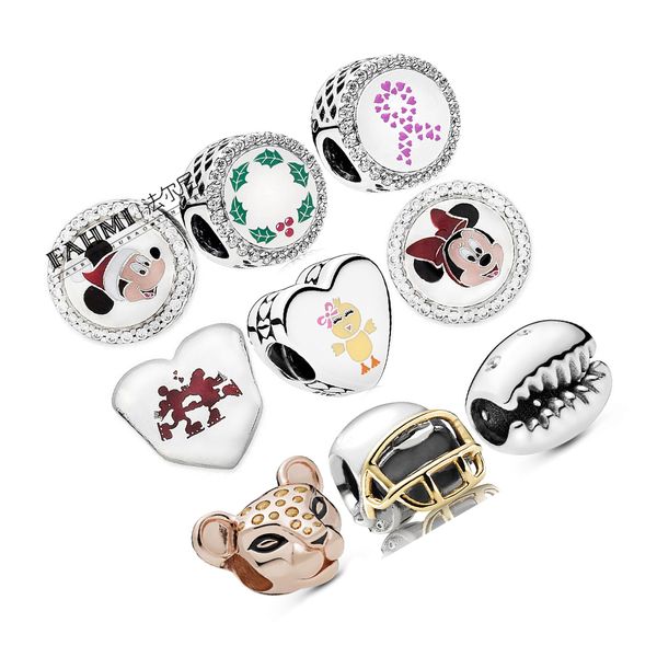 

925 silver lioness bean chick ribbon women glamour jewelry beaded ing, Black