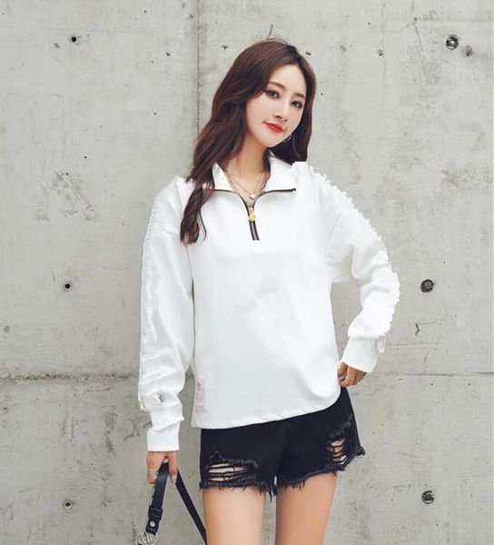 

2020 new la1726 spring hoodies for girls solid color hooded autumn women's fleece sweatshirt long-sleeved winter velvet thicken coat, Black
