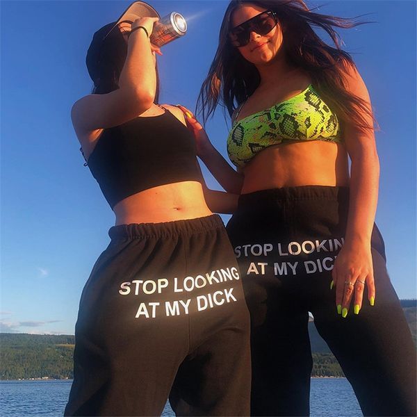 

new fashion thin harem hip hop dance pants panelled spliced sweatpants pockets costumes print patchwork female sports trousers#629, Black;white