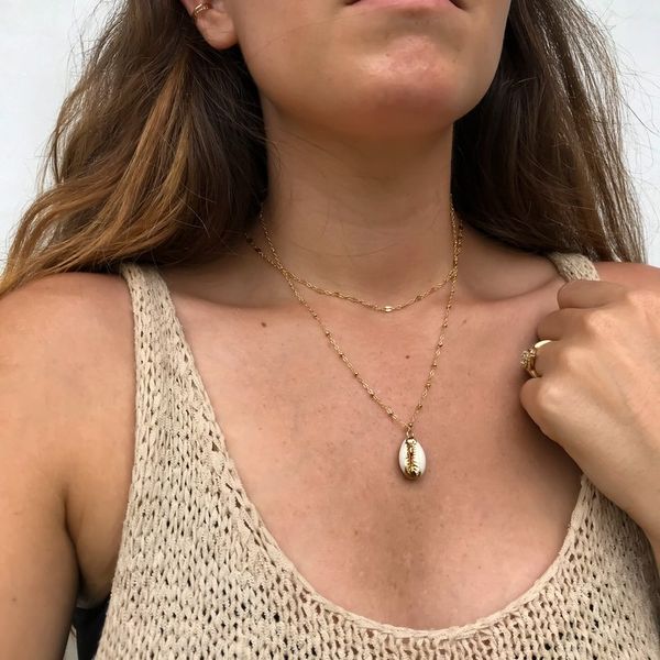 

2020 new fashion for women 's necklace beatful ggod woman shell pendant necklace choker necklace, Silver