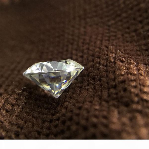 

l round brilliant cut 2ct carat 8 .0mm f color moissanite loose stone vvs1 excellent cut grade test positive lab diamond, Black