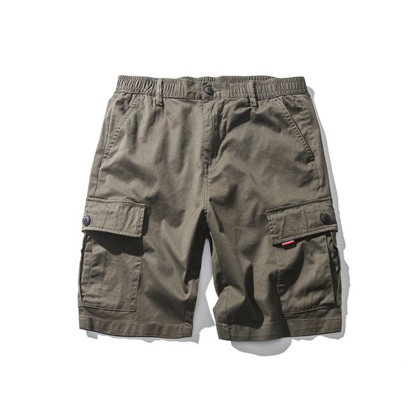 

luoye luo ye japanese-style solid color workwear shorts ular brand large pocket men and women loose-fit casual e335 men's shorts, White;black