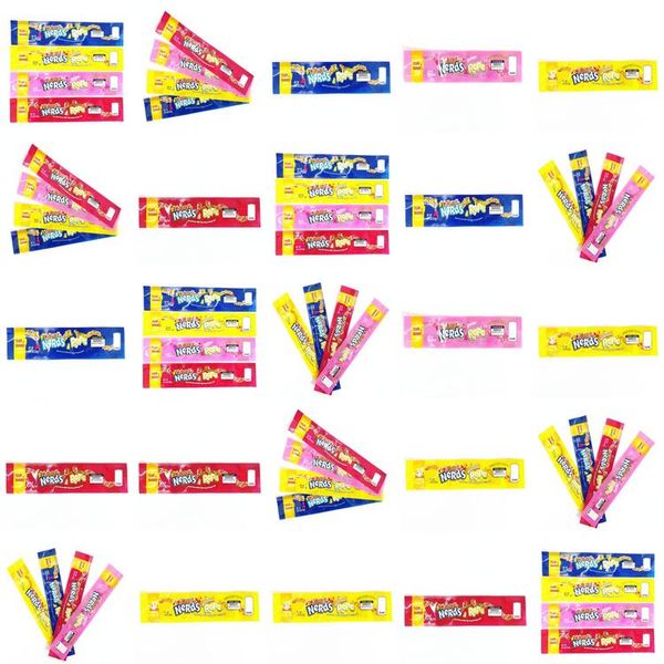 

2020 empty medicated nerds rope packing bags 4 styles option polyester foil food package nerdsrope gummy candy bag smell proof from guenn