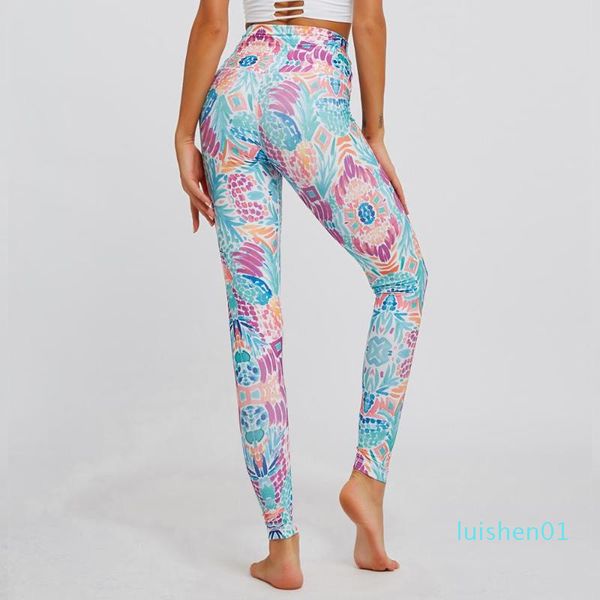 

3d digital print yoga pants women unique fitness workout sports running leggings push up gym wear elastic slim pants l01, White;red