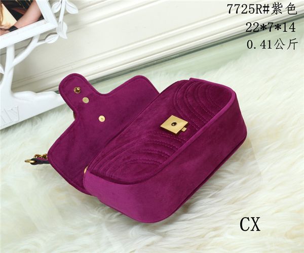 

autumn and winter 2020 new cashmere bag slant span single shoulder handbag with sub cover g small chain bag delivery#112