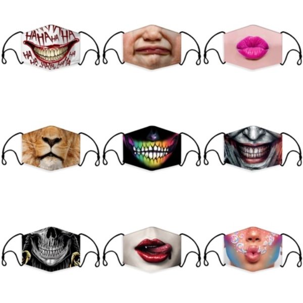 

face mask breathing valve face mask anti dust earloop adjustable print reusable mouth masks breathable designer masks in stock#572