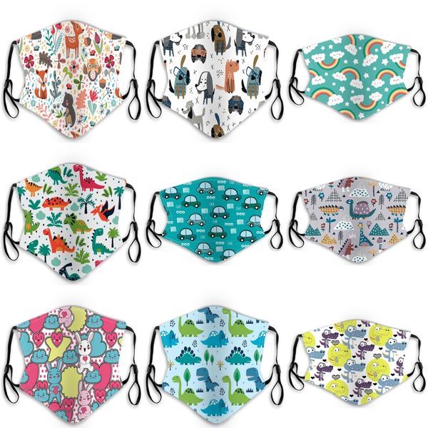 

and kid face mouth er mask 4 colors dustproof washable reusable ice silk cotton masks tools#237