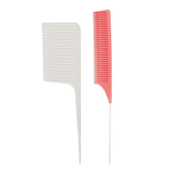 

2pack professional weaving highlighting foiling hair comb hair styling comb, Silver