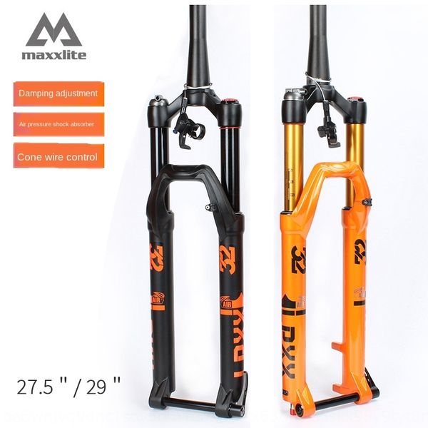

mh7mq mountain bike mountain barrel shaft front fork damping turtle rabbit springback 27.5 29 inch air pressure shock absorber 100*15mm barr, Silver
