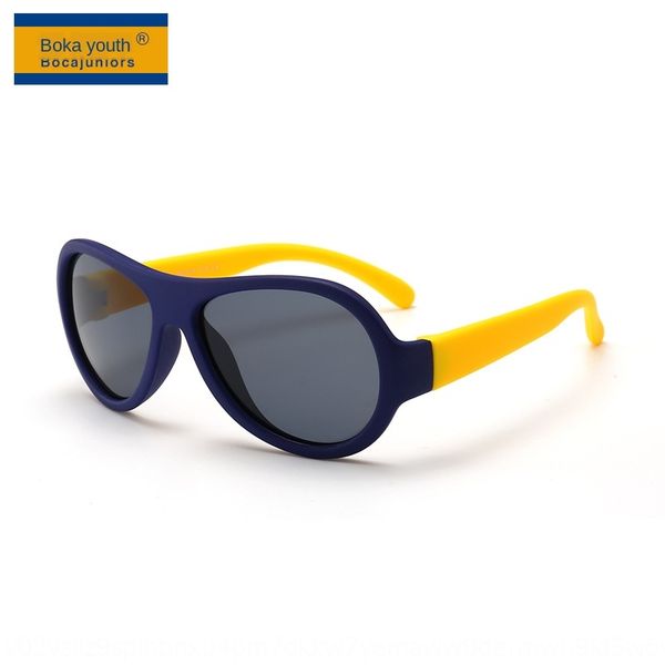 

2020 new baby silicone polarized sun fashionable boys and girls 1769 sun sunglasses silicone sun glasses, Blue