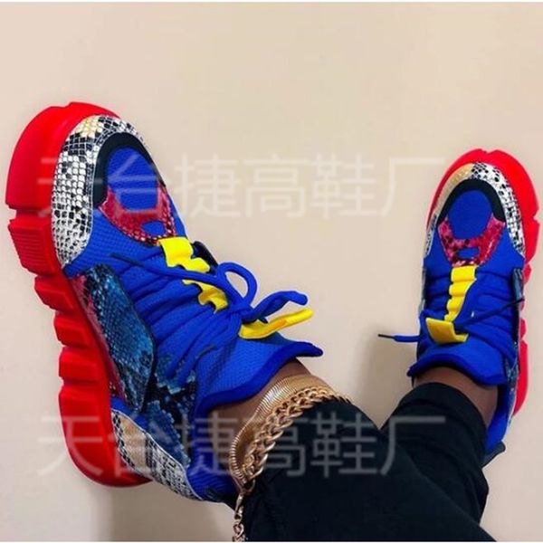 

2020 autumn women sneakers shoes flat lace-up platform sneakers for women black breathable mesh sock shoes 19182