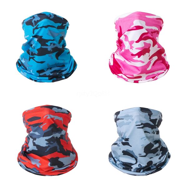 

wxtem seamless camouflage face shield mask headband visor neckwarmer bandana mask fishing cycling outdoor riding bandana cycling scarfs#852, Black