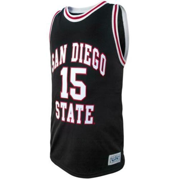 

san diego state aztecs kawhi leonard retro brands men's black ncaa game jersey new nkvest stitched basketball jerseys, Gray