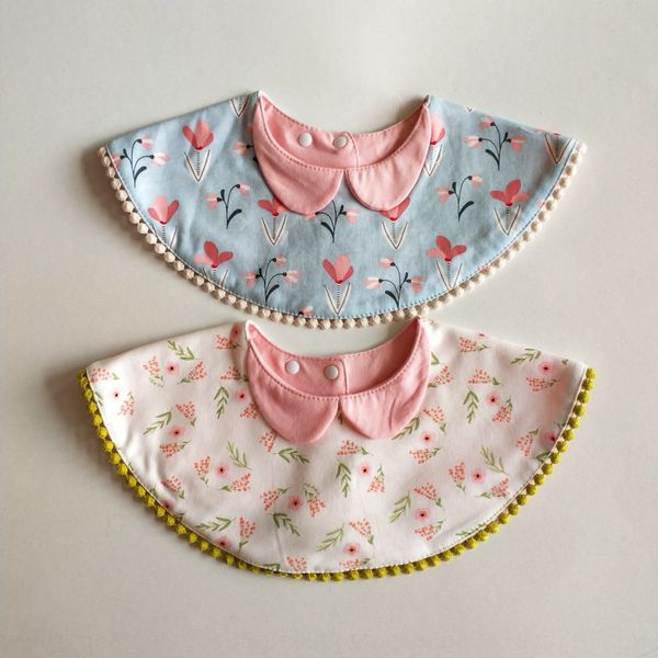 

2019 new baby saliva towel saliva towel round 360-degree rotating infant bib bib