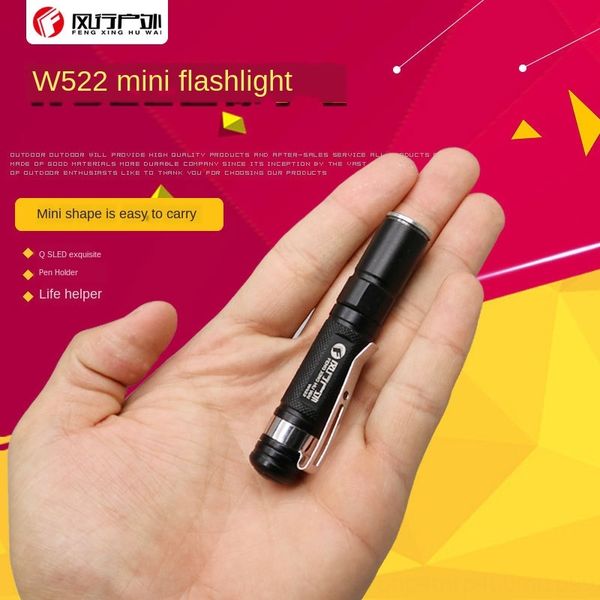 

mini 7 small 7 strong q5 zoom pen holder women's flashlight portable household flashlight