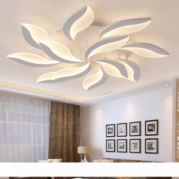 

new design acrylic modern led ceiling lights for living study room bedroom lampe plafond avize indoor ceiling lamp