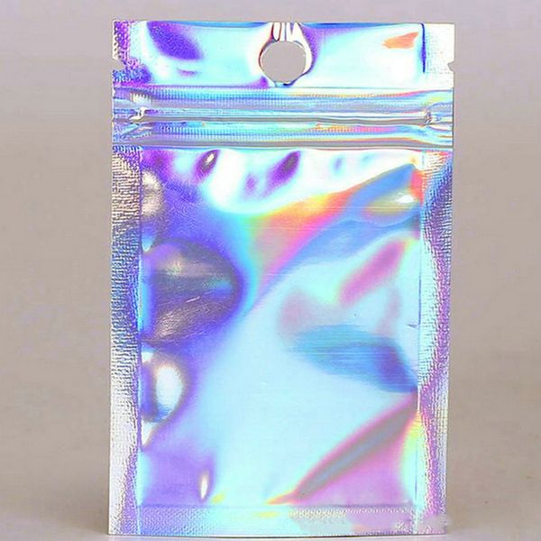 

12x20cm resealable stand up pouches holographic resealable bags translucent pouches designs gifts single packaging bag idzf7 garden2010 jowm