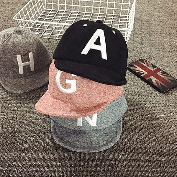 

children's baseball baby cap autumn baby hat 1-2 years old baseball cap boys korean style girl fashion sun hat letter, Blue;gray